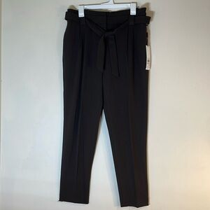 NWT. Calvin Klein 10 Paperbag Waist Belted Dress Pants.